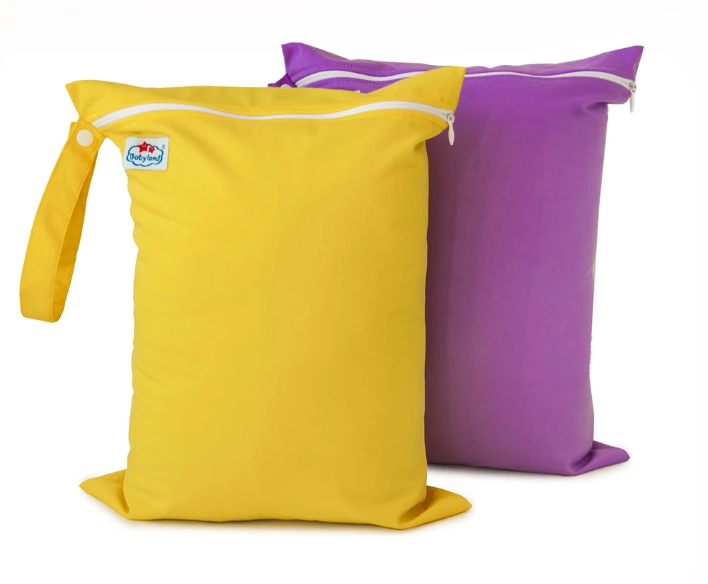 7 pieces/lot 100 Polyester Waterproof Fabric Mommy Bag Cloth Diaper Storage Wet bagscloth