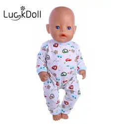 Костюм с принтом Luckdoll подходит для 43 американские куклы, который является лучшим праздничным подарком для детей