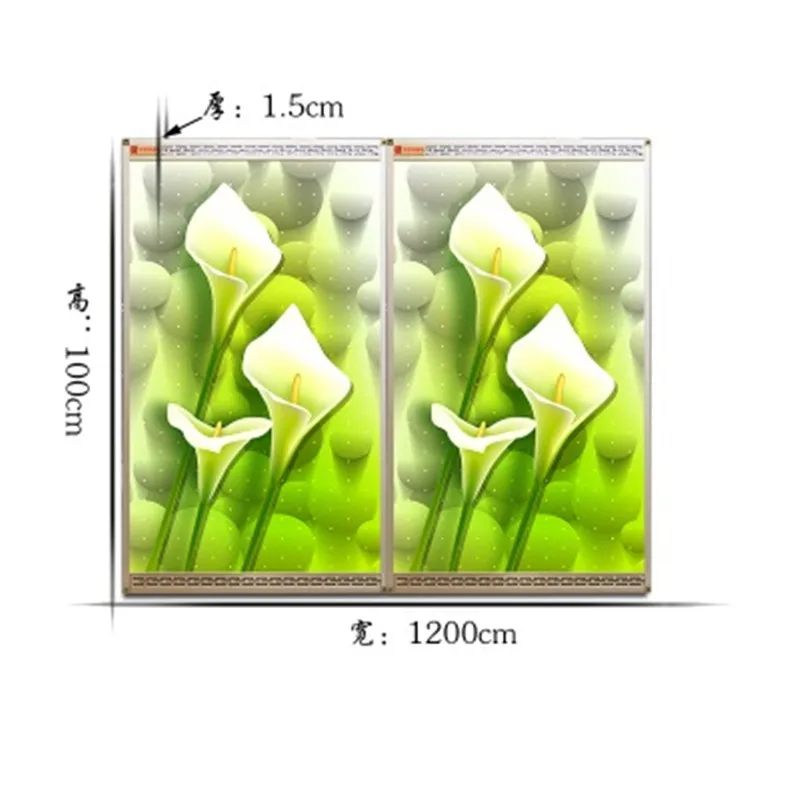 MYP5-11, 5 шт./лот, W, 60*100 см, Бесплатная доставка, настенное крепление кристалл, теплый стены с изображением, инфракрасный обогреватель, углерода