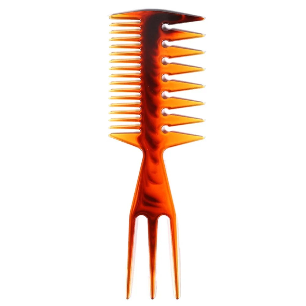 

Men Women Double-Sided Teeth Hair Comb Fish Bone Shaped Hairbrush Salon Barber Dying Styling Home Use DIY Hairdressing Tools