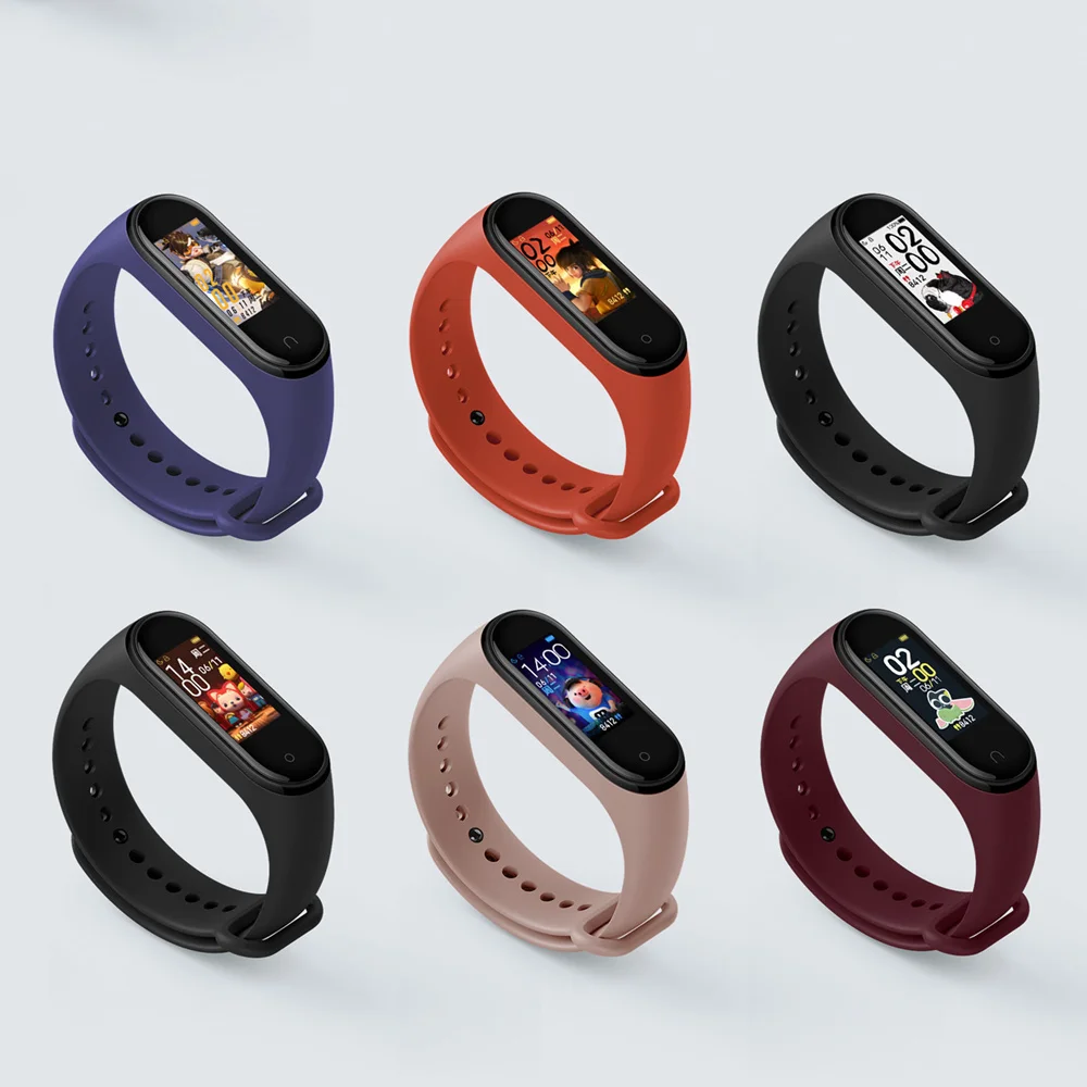 Xiaomi Mi Band 4 смарт-Браслет фитнес-браслет AMOLED цветной сенсорный экран Смарт-браслет пульсометр Bluetooth 5,0