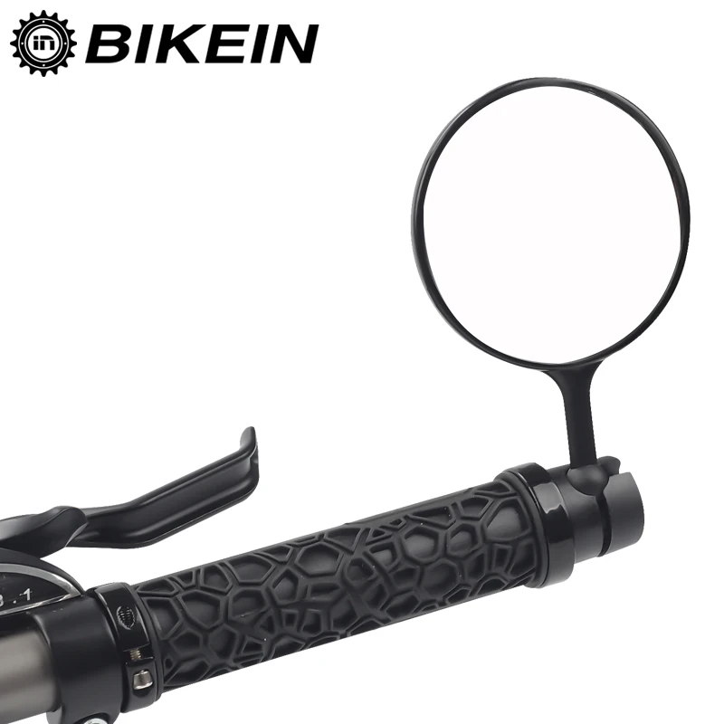 

BIKEIN Cycling Mountain Bike Handlebar Ends Rear View Mirror 360 Rotate Road Bike Reflective Safety Mirror Bike Accessories 52g