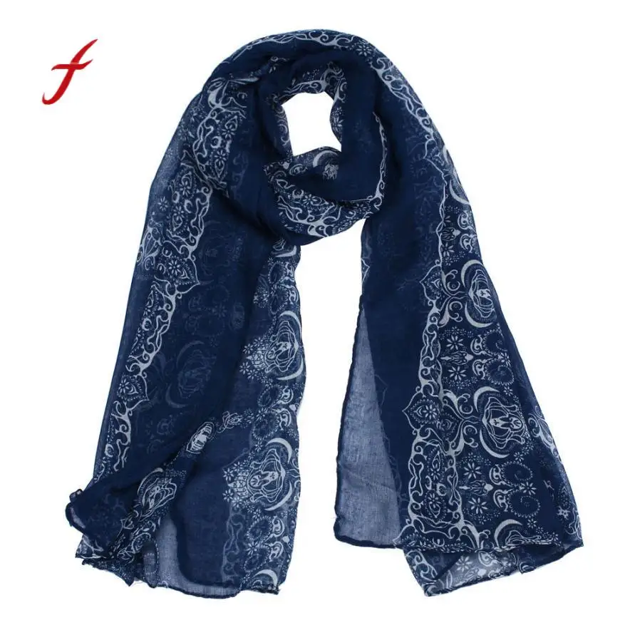 

Feitong Quality Fahsion Winter Scarves For Women Poncho Lady Classical Print Warm Scarf Scarves Sun Protection Gauze Kerchief