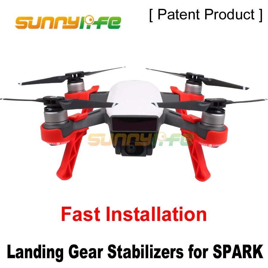 4pcs Landing Skids Gimbal Camera Protector Height Extender Landing Gears Stabilizers for DJI SPARK Camera Drone