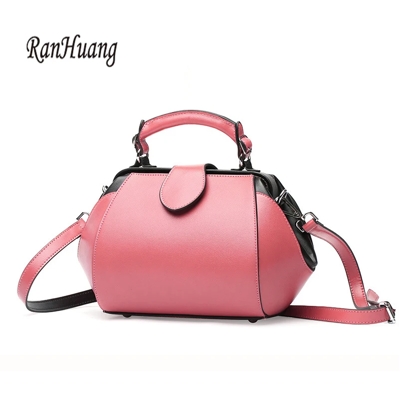

RanHuang New Arrive 2018 Women Genuine Leather Handbags Fashion Handbags Ladies Small Shoulder Bags Cow Leather Messenger Bags