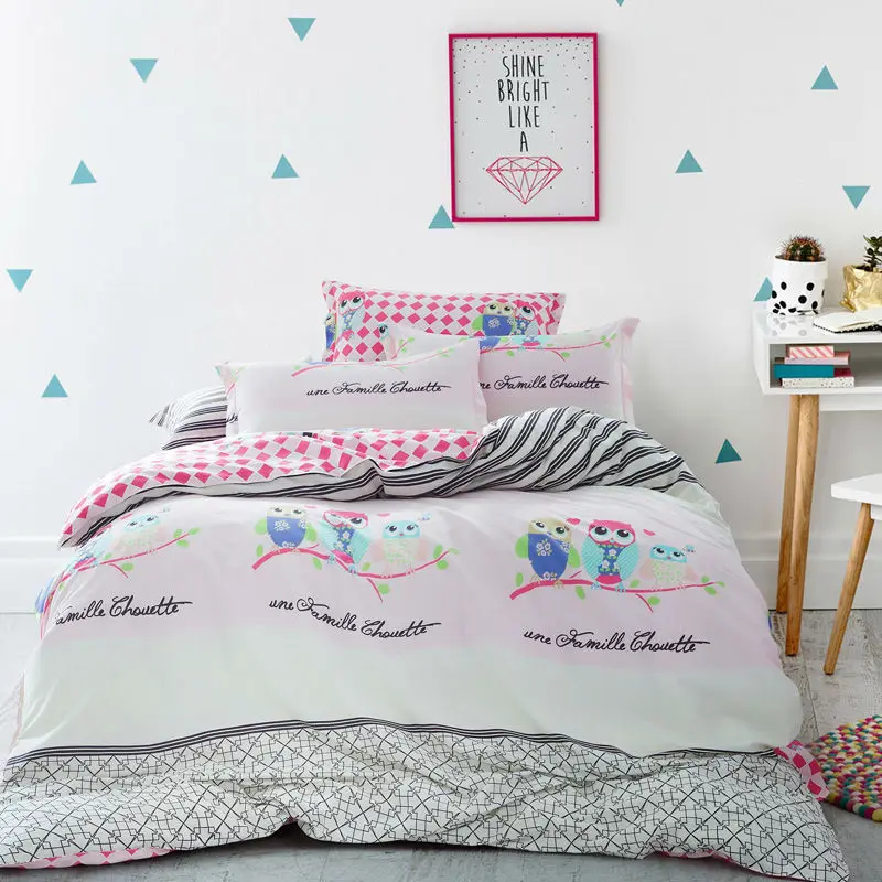 svetanya zoo print sheet pillowcase duvet cover sets twin full queen queen size character sheets