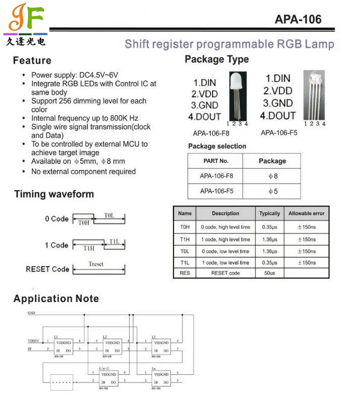 10 шт.-1000 шт. DC5V APA106 F5 5 мм F8 8 мм круглый RGB светодиодный APA106 чипсет внутри RGB Полноцветный матовый светодиодный чипы