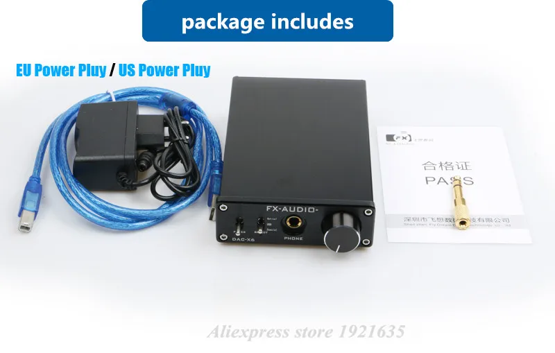 FXAUDIO DAC-X6 HiFi 2,0 цифровой аудио декодер ЦАП Вход USB/коаксиальный/оптический Выход RCA/усилитель 24Bit/ 96 кГц DC12V