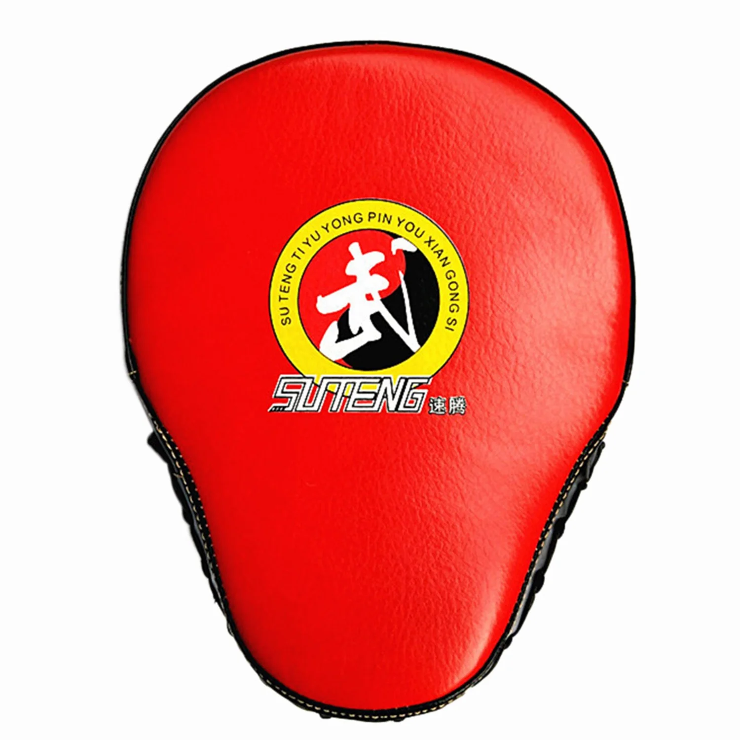 Suteng бренд, тренировочная штамповка оборудования из искусственной кожи, пусковая площадка, изогнутая мишень для ММА бокса, изогнутая пусковая площадка Suteng для тхэквондо - Цвет: Красный