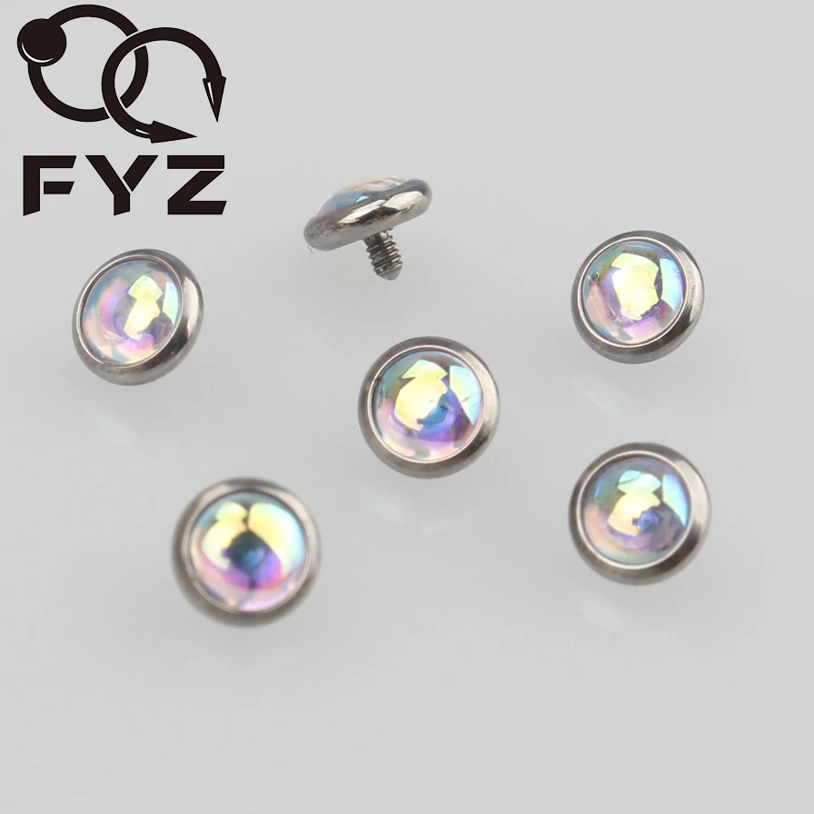 

(16gx5mm) Titanium G23 Micro Dermal Anchor Tops Skin Diver Labret L Piercing Body Jewelry