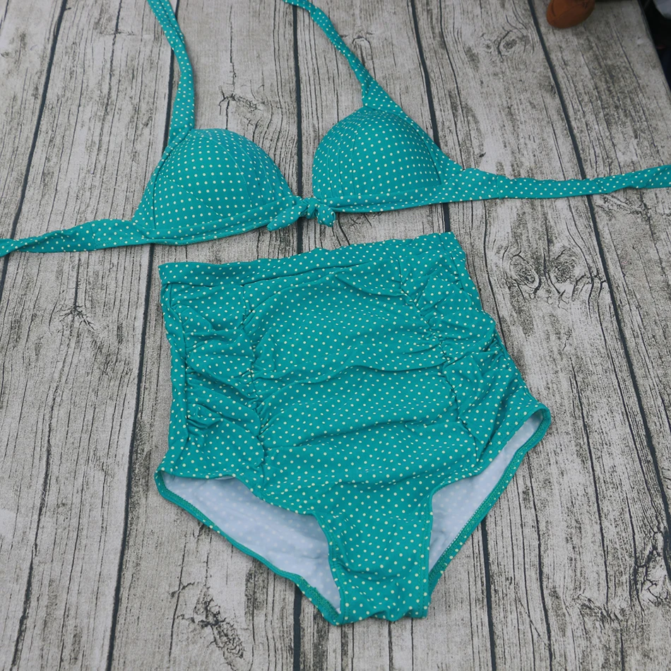 [ Clearance Sale] 2018 Plus Size High Waist Swimsuit Push Up Swimwear Bikini Women Bathing Suits Printed Floral Large Swimsuit