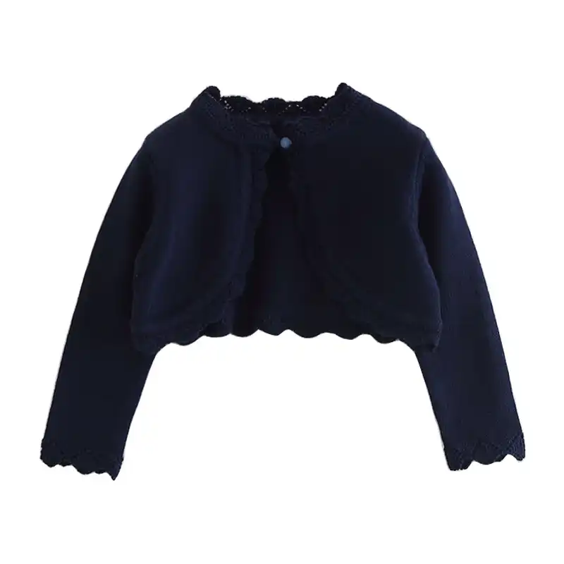 navy blue baby cardigan
