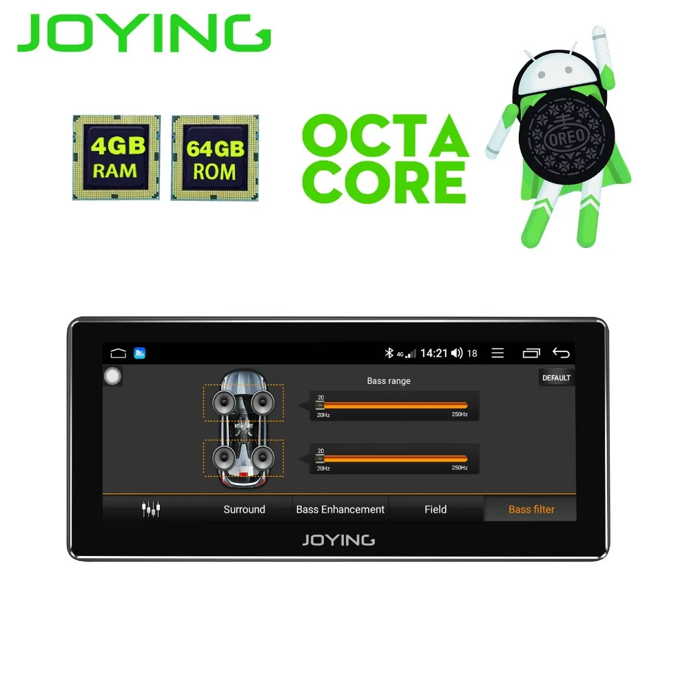 Top 8.8"Joying Android Universal Car Radio Stereo Octa Core Head Unit Multimedia Navi MP5 Payer Support Zlink Sim Card Bluetooth TV 3