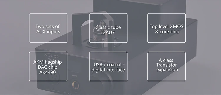 XDUOO TA-10 12AU7 AK4490 XMOS DSD DAC 12AU7 ламповый усилитель для наушников AUX вход коаксиальный цифровой интерфейс USB асинхронный