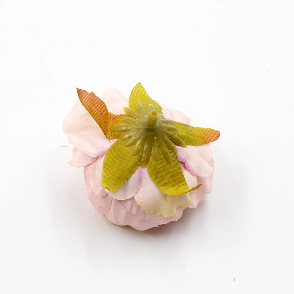 5 шт./лот 5 см Высокое качество Пион цветок голова шелк искусственный цветок свадебное украшение DIY гирлянда скрапбук Подарочная коробка Цветок