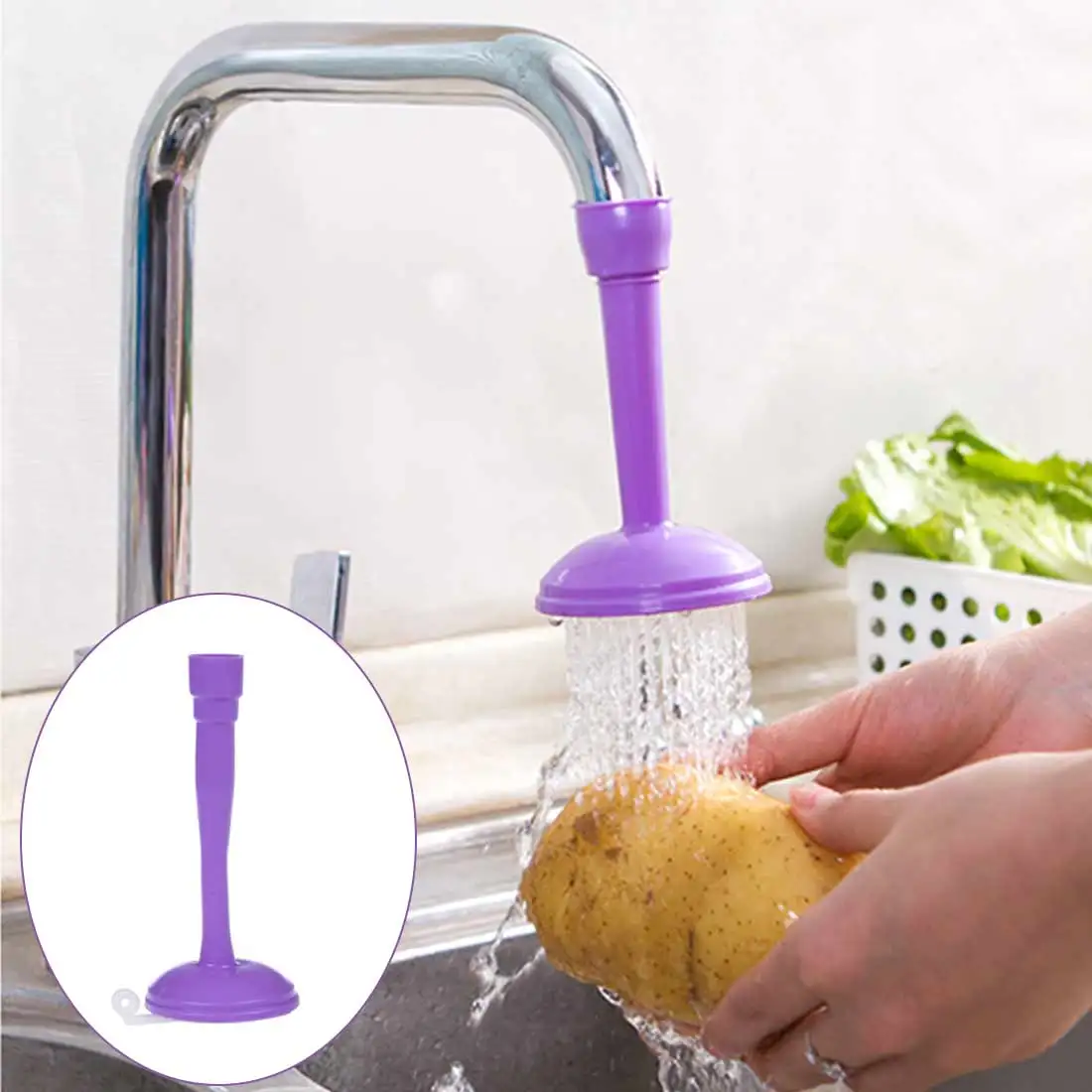 

Long handle Kichen tool Faucet regulator faucet splash-proof water-saving device tap water-saving valve shower filter supplies