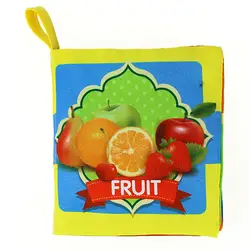 Детские фрукты изображения узнать изображение познать фрукты Ткань Книга леверт челнока