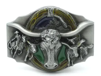 

Rodeo Bull Cowboy Western Belt Buckle