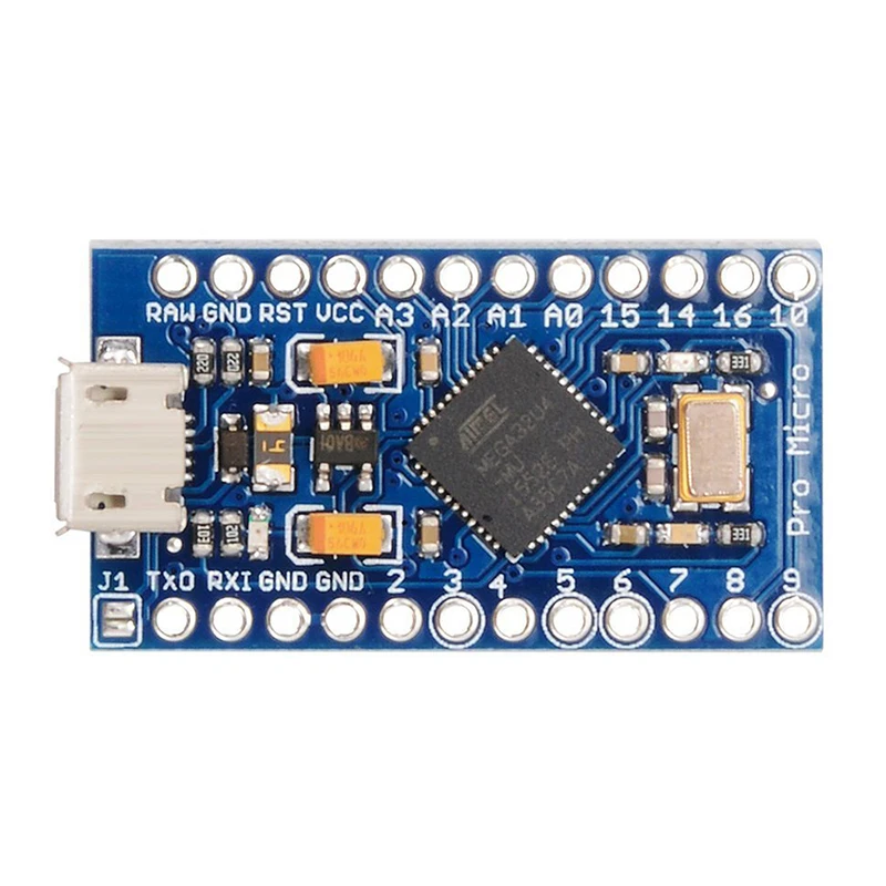 Pro Mini ATMEGA32U4 5 В/16 МГц модуль платы с 2-рядным штыревым разъемом для Arduino Leonardo TE 463 |