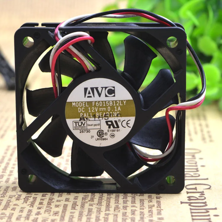 

New original F6015B12LY 6015 DC12V 0.1A 6cm CPU cooling fan