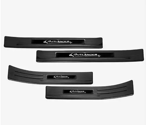 Stainless steel Door Sill Covers scuff plate guards protection For Mitsubishi Outlander 2013-2018 Car Accessories 4pcs | Автомобили и