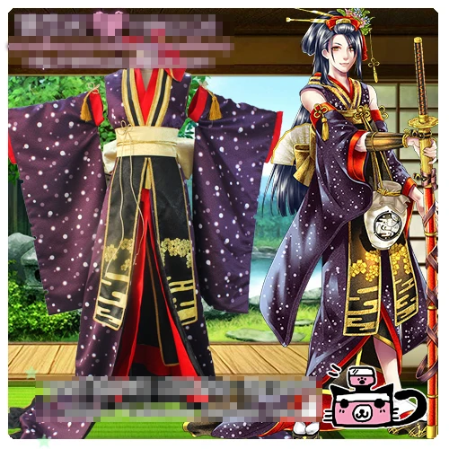 

Touken Ranbu Online JiroTachi luxury kimono cosplay costume with accessory custom made