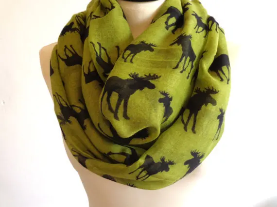 Бесплатная доставка 2018 новый модный Moose шарф снуд для женщин/женщин|infinity scarf|fashion