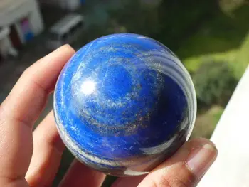 

400g Natural LAPIS LAZULI Crystal Cutting polishing sphere ball