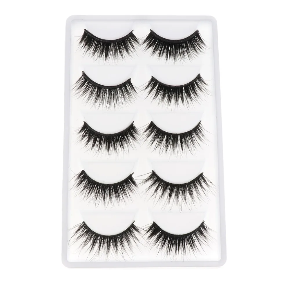 New Arrival Dolls Accessories 5 Pairs Black Fake Eyelashes for 12'' Neo