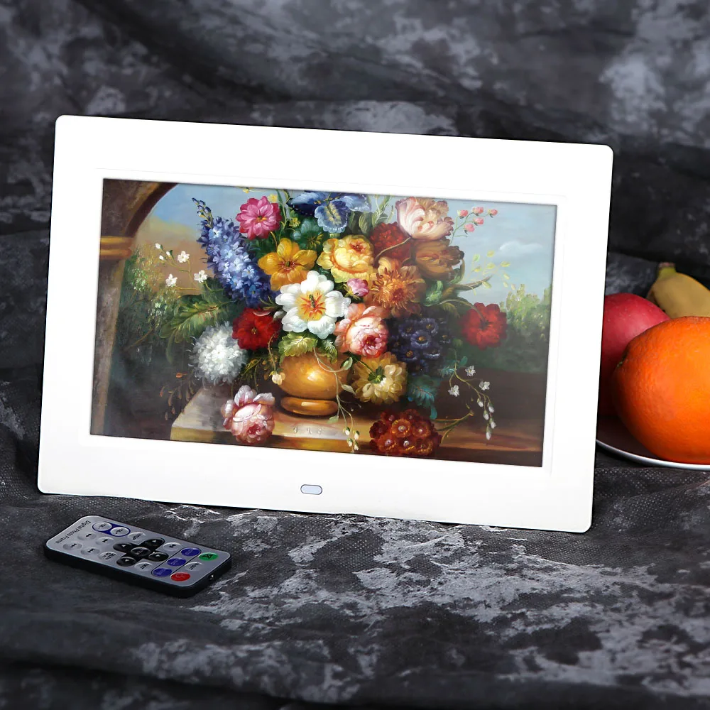 США сток Andoer цифровая фоторамка 10 ''HD TFT-LCD 1024*600 будильник фильм плеер MP4 цифровая рамка с удаленным настольным компьютером