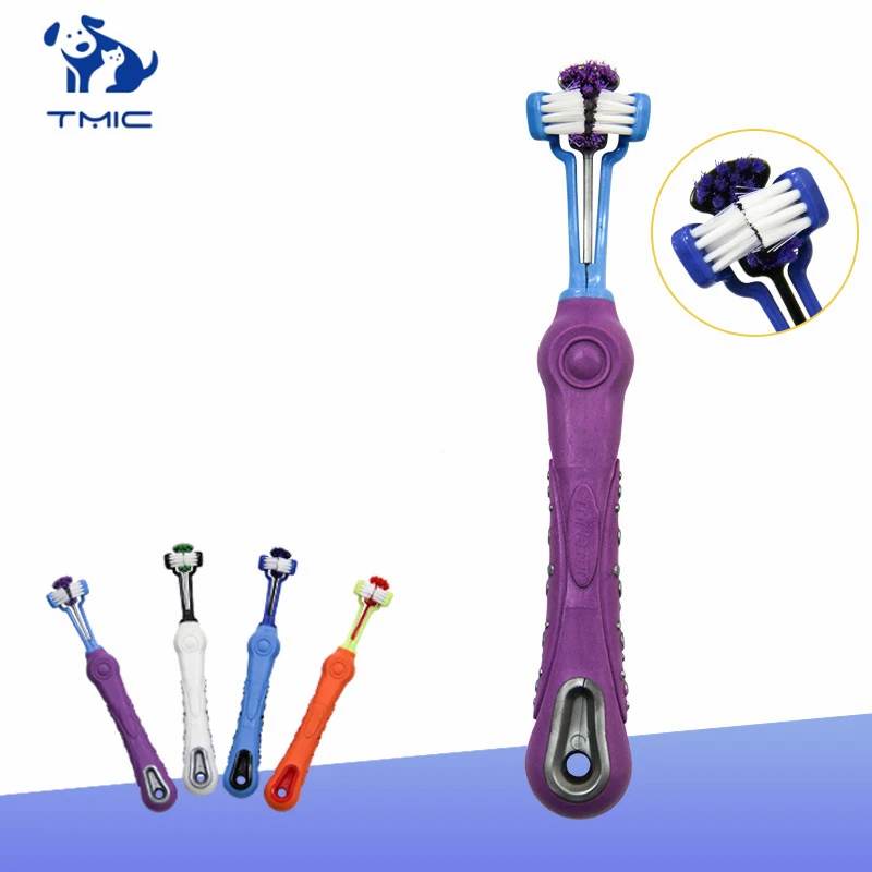 1 Pcs High Quality Dog Toothbrush Multi angle Cleaning To Remove Calculus Dog Toys Dogs and