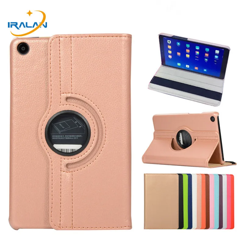 

360 Degree Rotation Litchi PU Leather Flip Stand Case For Xiaomi MiPad 4 8.0 2018 Tablet PC Cover For Mi Pad 4 Mi Pad4 8.0 inch