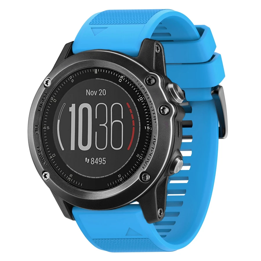 Ремешок XBERSTAR для наручных часов Garmin Fenix 5X 3 HR сменный силиконовый браслет GPS