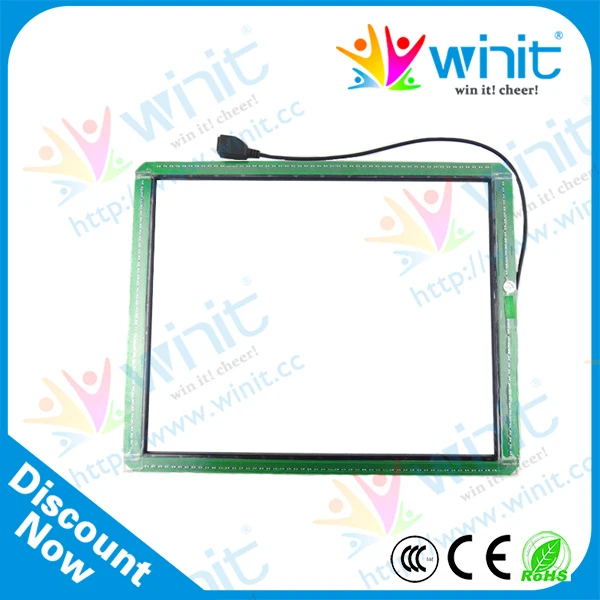 

Multi Infrared clear touch panel monitor with RS 232 Connector waterproof computer monitor lcd screen touch screen