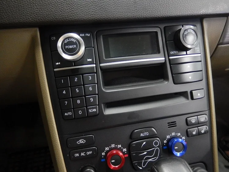 Украшение интерьера автомобиля Acc кондиционер вентилятор Кнопка Аудио Стерео регулятор громкости Ручка кольцо Крышка Комплект для Volvo XC90 2009