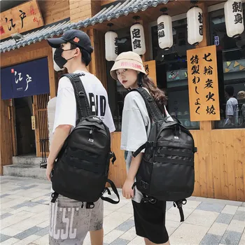 

Backpack Women Large Capacity Fashion Simple School Backpack Girl Oxford Solid Color Student Backpack Travel Couple Bag K716