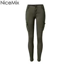 NiceMix обтягивающие джинсы карандаш для женщин Брюки повседневные джинсы с низкой талией винтажные тонкие карманы модные джинсы Femme Calca Feminina