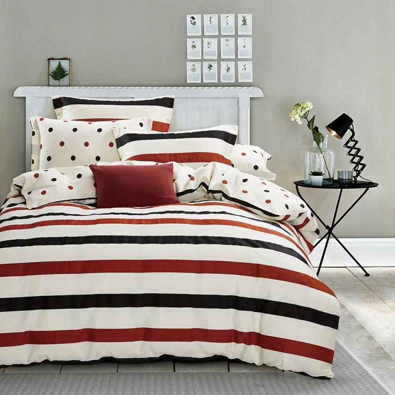 

New spring bedding sets pastoral printing duvet cover set Quilt cover bed sheet pillowcase3/ 4pcs queen twin size #2