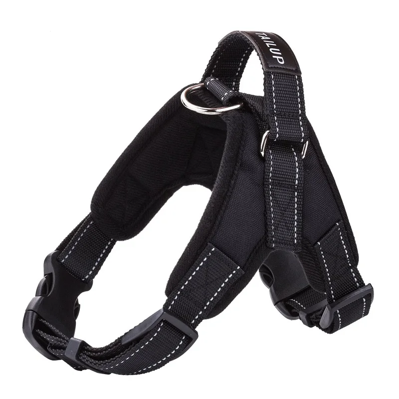 Pet Hot Sale Harnesses Reflective Rope Nylon Handle Adjustable 4 Colors