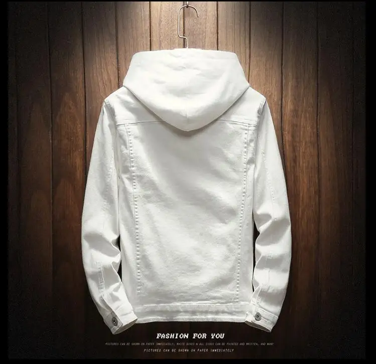 New Spring Autumn Casual Denim Jacket Men Fashion Streetwear White Jacket Cotton Students Cowboy Jean Coat Solid Wash New Spring Autumn Casual Denim Jacket Men Fashion Streetwear White Jacket Cotton Students Cowboy Jean Coat Solid Wash