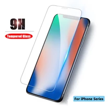 Закаленное стекло для iPhone X XS MAX XR Защитная пленка 6 6s 7 8 Plus Стекло