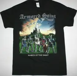 Новая Черная футболка с принтом «Armored Saint March Of The Saint Heavy Metal»