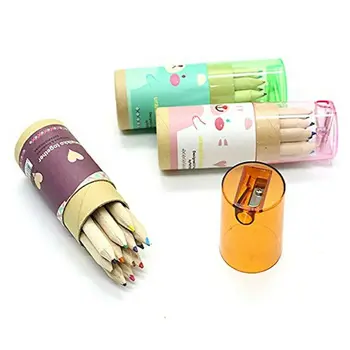 

12Colos/Box Color Pencil Set Wooden Painting Colorful Cute Bear Pencils for student artist drawing Graffiti Sketch