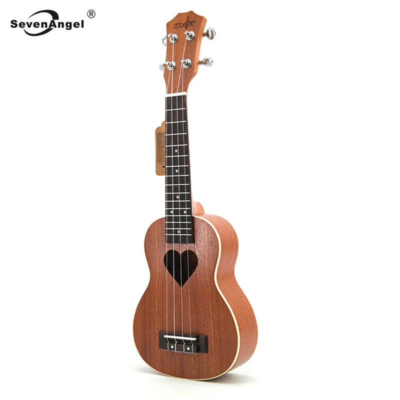 SevenAngel 21 'Гавайские гитары сопрано, четыре струны, Гавайские мини-гитары, ukelele, акустическая гитара с узором сердца, гитара ra Chitarra