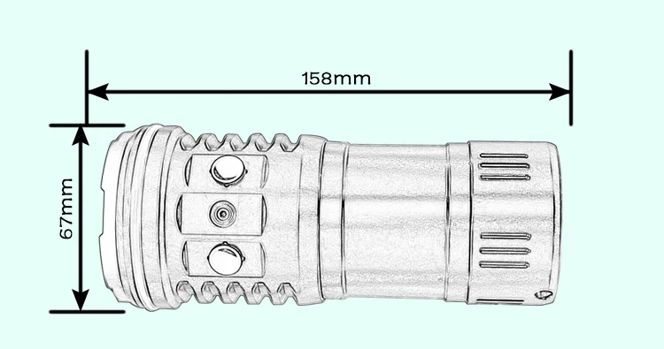 Archon DM20 CREE светодиодный 5200 люмен Дайвинг видео Точечный светильник факел Подводная фотосъемка