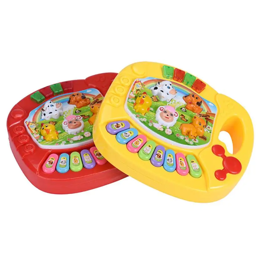 Baby Kids Musical Educational Animal Farm Piano Developmental Music font b Toy b font bottom has