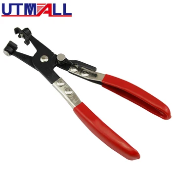 UTMALL 8.5 Inch Hot Sale Hose Clamp Pliers For Fuel & Coolant Hose Pipe Clips for Auto Car Repair Water Pipe Removal Tool car clip plier hose clamps pliers angled swivel locking car pipe hose clamp pliers fuel coolant clip tool car hose removal tool