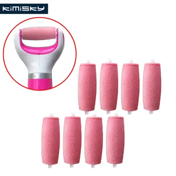 

Kimisky 8pcs Red Foot Care Tool Roller Heads Pedicure tools Herramientas Hard Roller Heads Dead skin Remover feet Free Shipping
