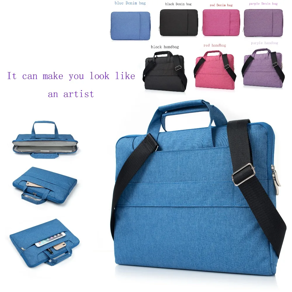 Laptop Bag Case For Apple Macbook Air,Pro,Retina,11,12,13,15 inch laptop Bag. New Air 13.3 inch New Pro 13.3 Denim bag handbag