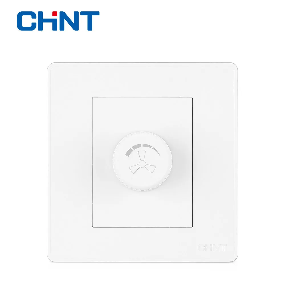 Us 8 2 14 Off Chint Electric Speed Switch Wall Switch Socket New2d Ivory White Panel Switch 250w Ceiling Fan Wall Switch In Switches From Lights